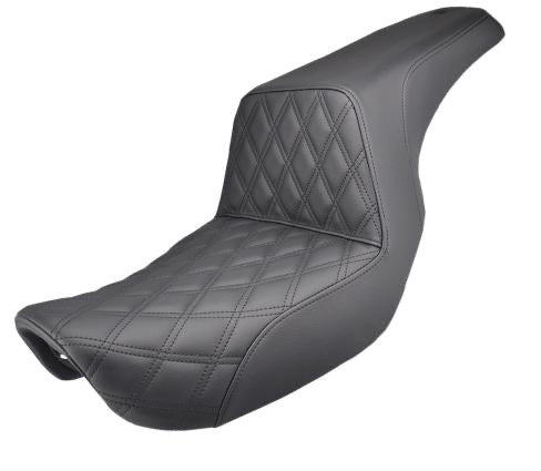 Saddlemen Step Up Seat - Front Lattice Stitch black
