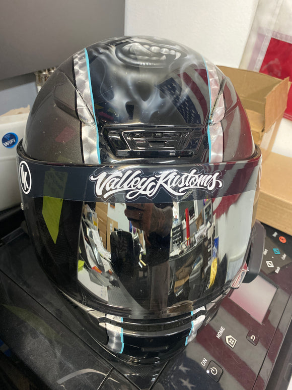 Helmet Visor sticker
