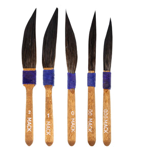Set of 5 - Original Mack 10 Sword Striper Pinstriping Brush
